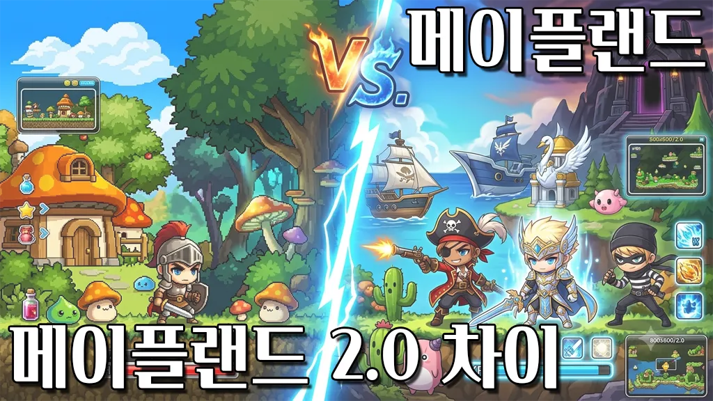 메이플랜드 vs 메이플랜드 2.0 차이 요약